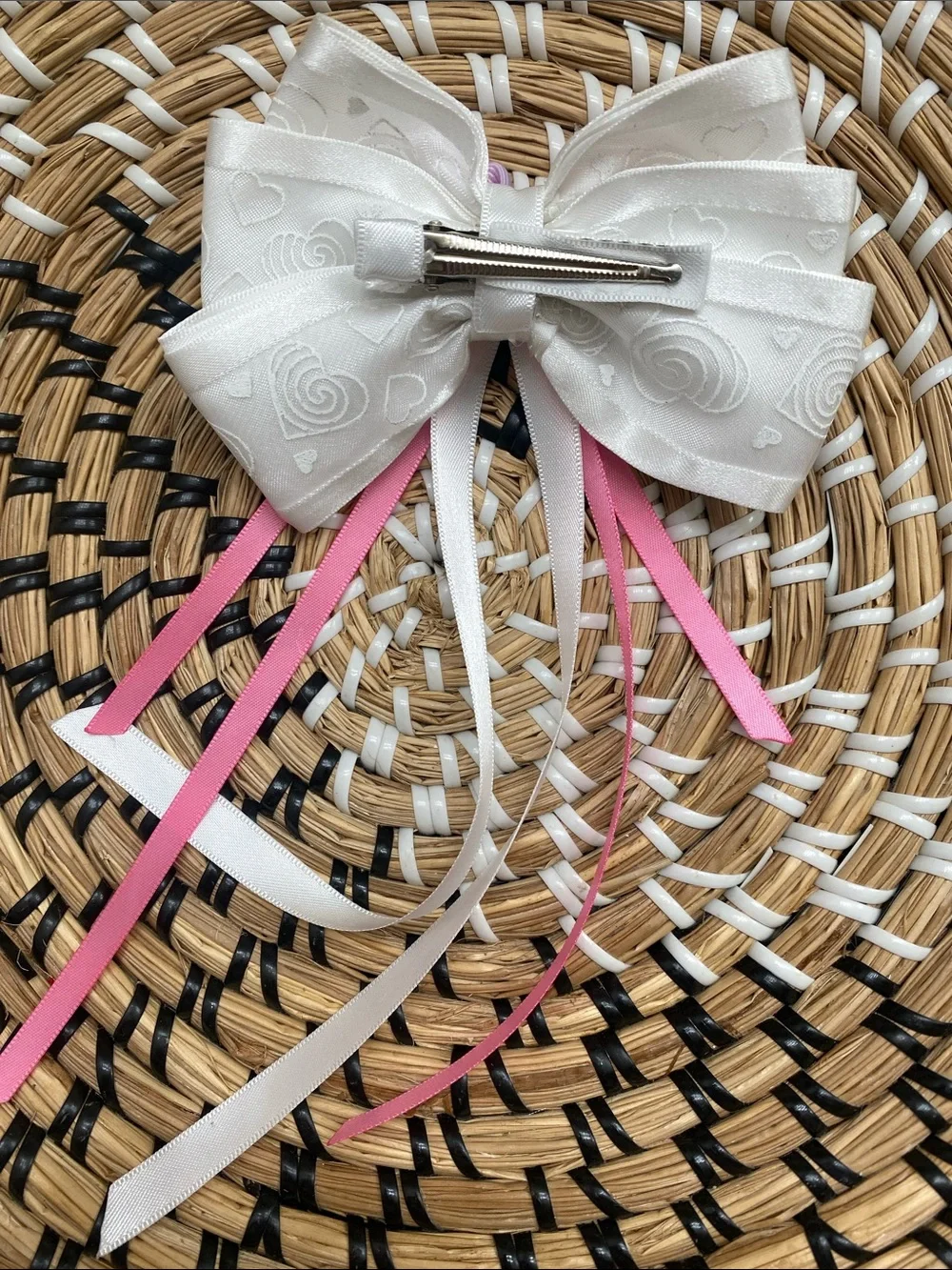 White and Pastel Multi-Color Kids Hair Bow Bundle